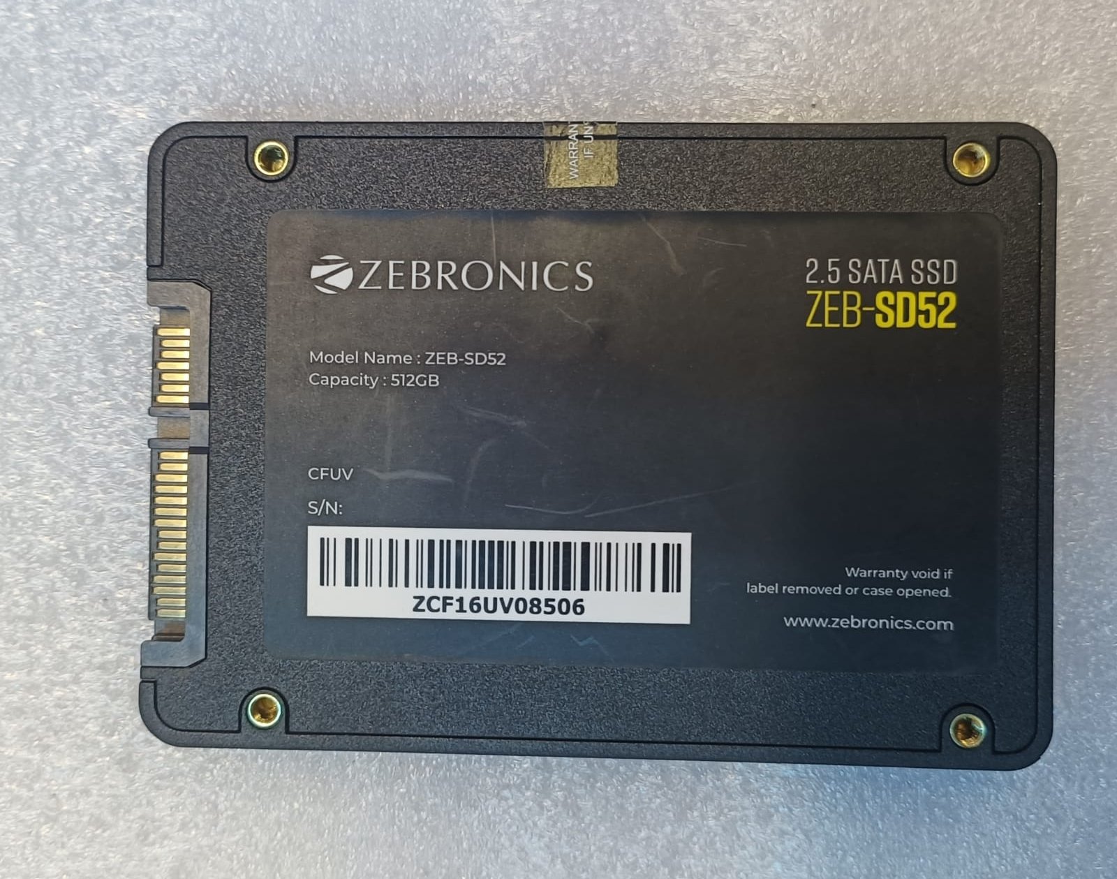 Olds Zebronics Ssd 512gb Sata