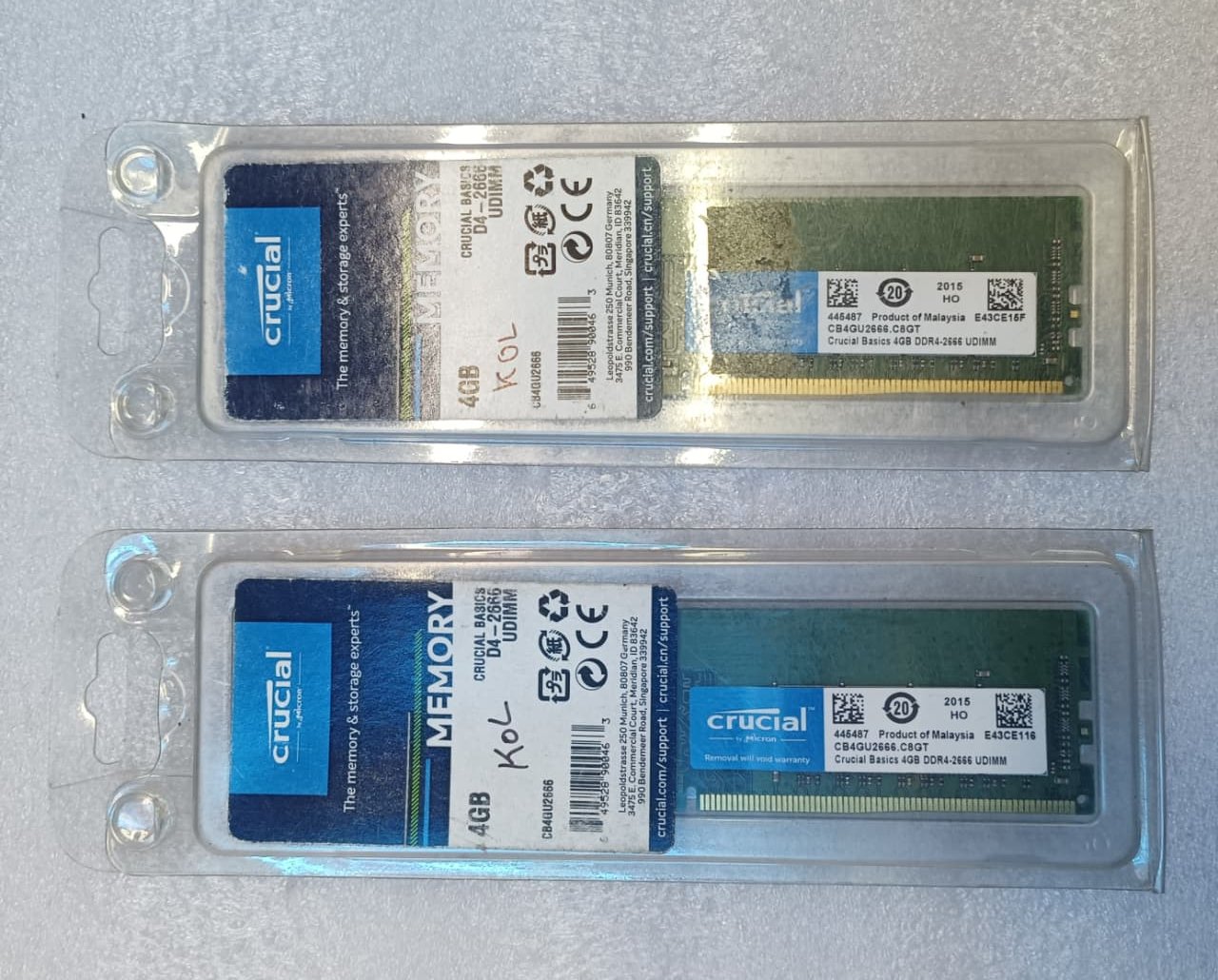 Olds Crucial 4gb Ddr4 2666Mhz Desktop Ram